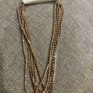 Target Gold and Silver Multi-Strand Necklace
